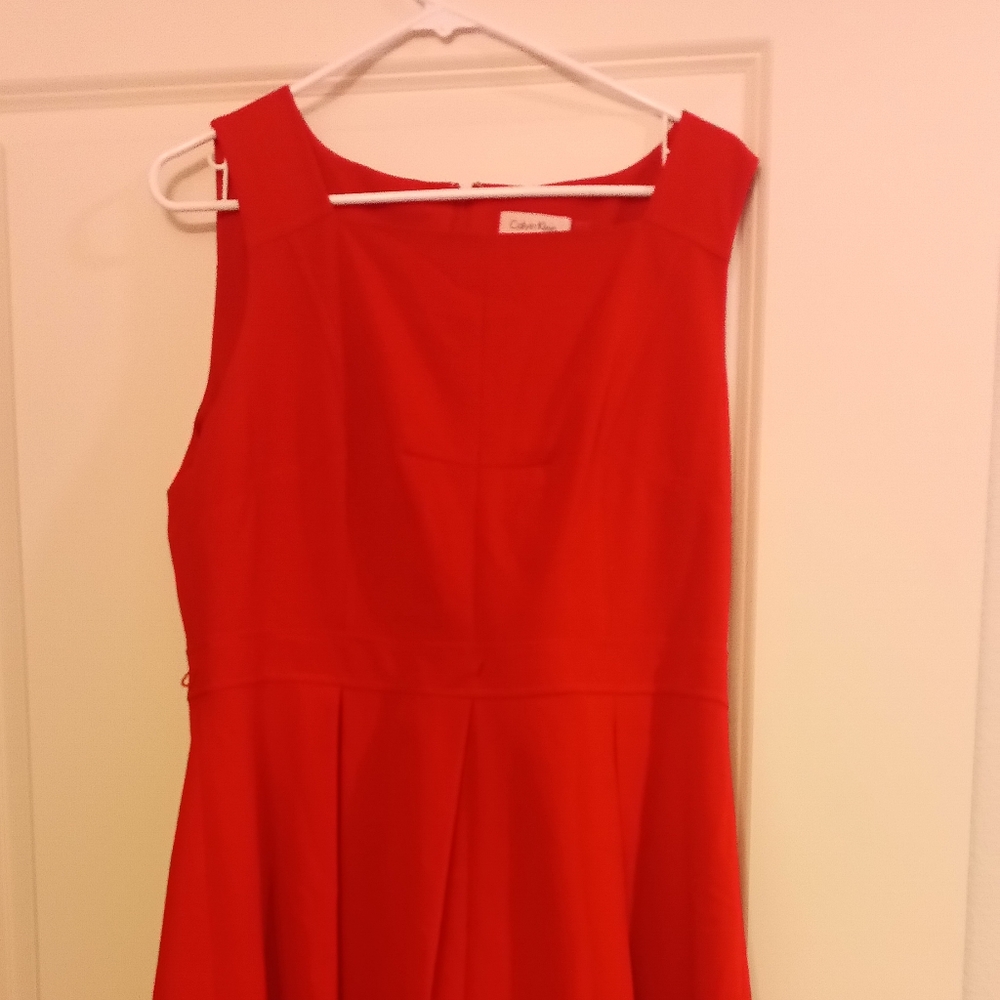 Calvin kline red dress